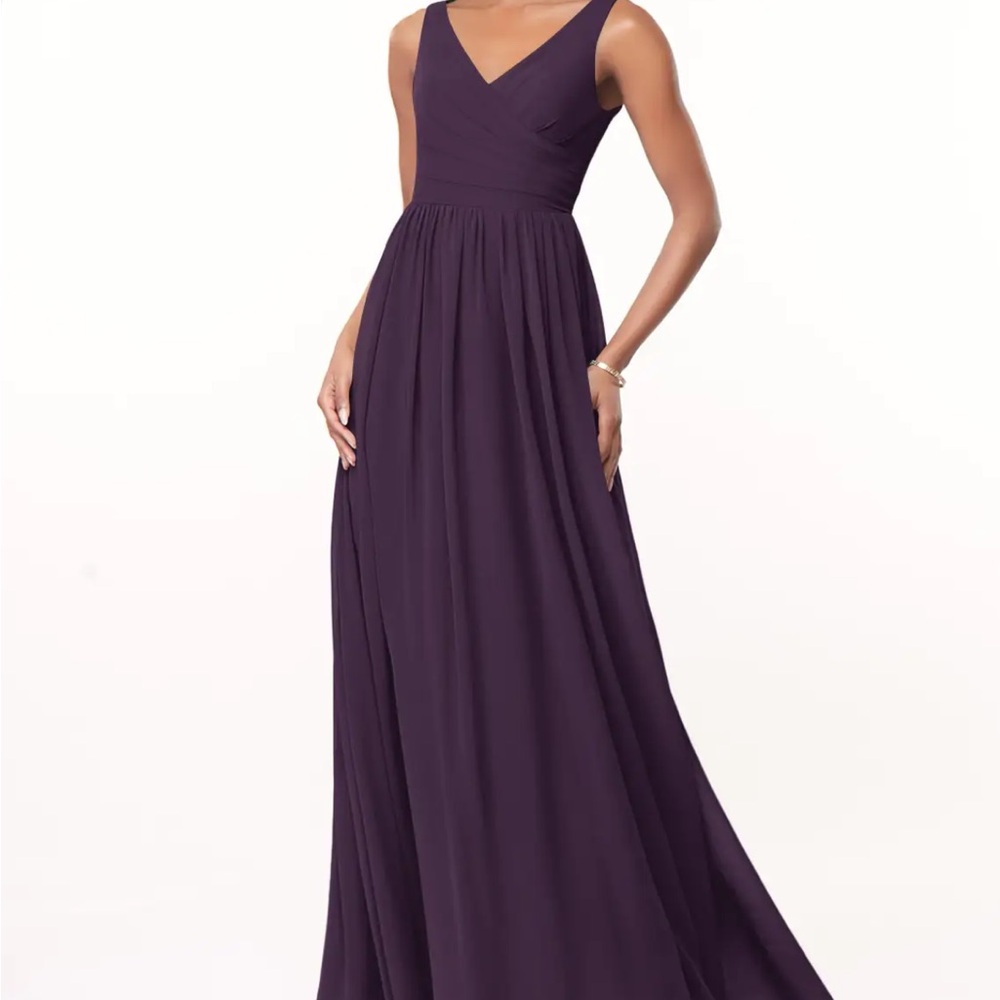 Azazie Plum Chiffon Keyla Dress- Custom Size